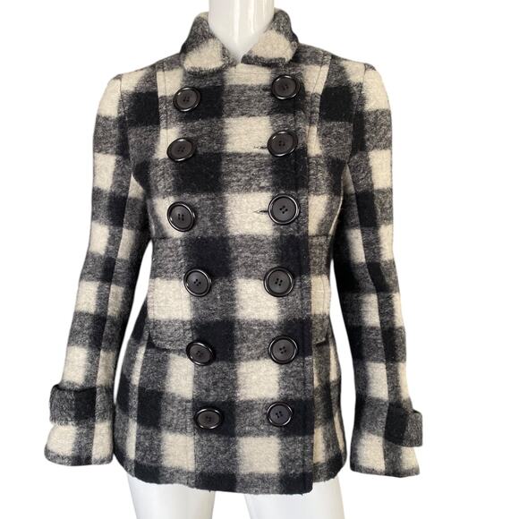Bailey 44 Wool Blend Double Breasted Peacoat Small - Picture 1 of 8